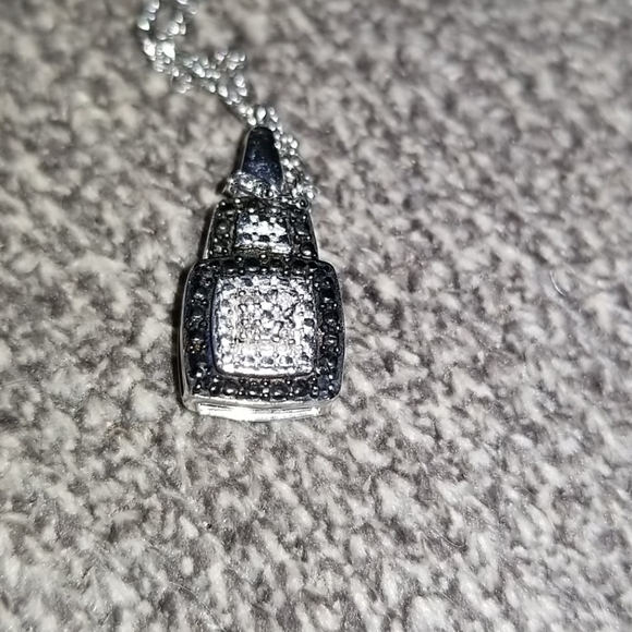 SUN Solid 925 SS with White Gold Overlay Genuine Diamonds - Picture 9 of 16